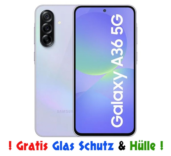 Samsung Galaxy A36 5G 6,7″ 128GB A366B Smartphone Lavender – EU Händler Garantie