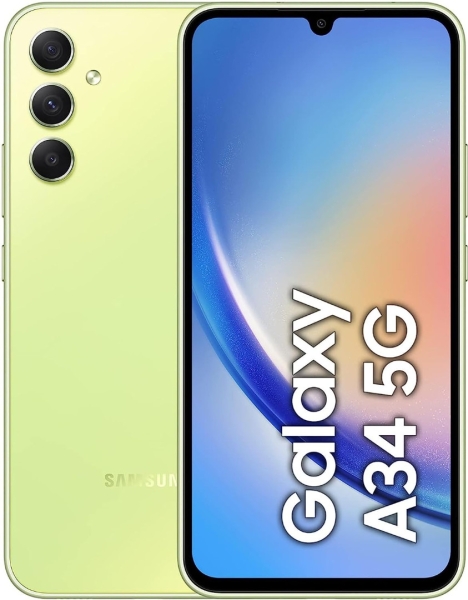 Samsung Galaxy A34 256GB 8GB Android WiFi entsperrt SIM 5G limette Handy Smartphone