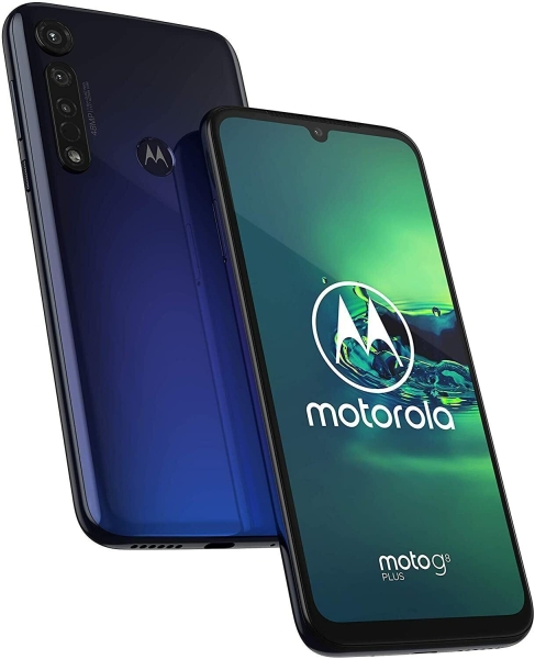 Motorola Moto G8 Plus – 64 GB – Cosmic Blue (entsperrt) (Dual SIM)