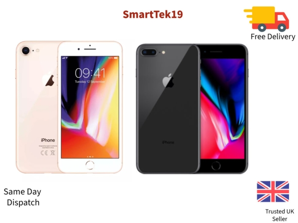 Apple iPhone 8 Smartphone – 64/256GB -Entsperrt-Garantie- Makelloser Zustand A++