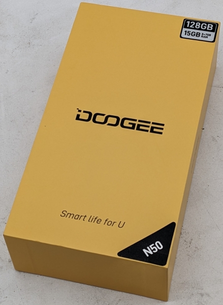 Doogee N50 6,52″ HD Android 13 Smartphone 8+128GB Face & Fingerprint ID entsperrt