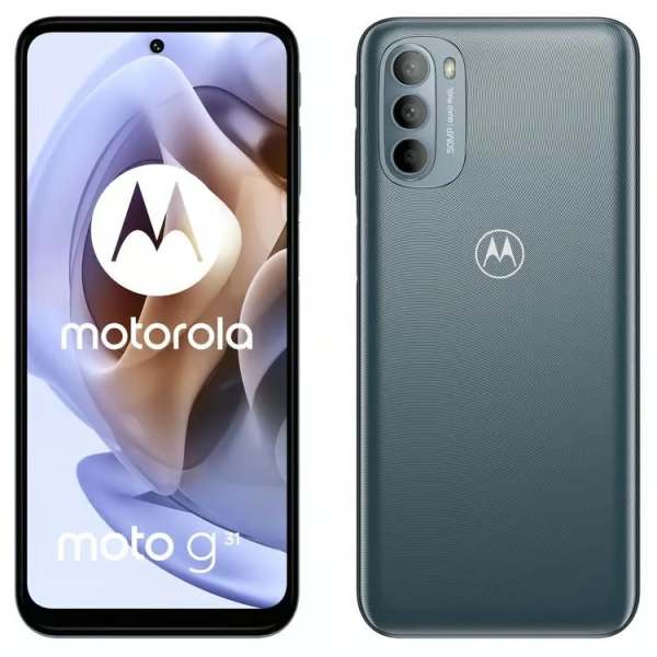 Motorola Moto G31 64GB LTE mineralgrau entsperrt Dual SIM Android Smartphone