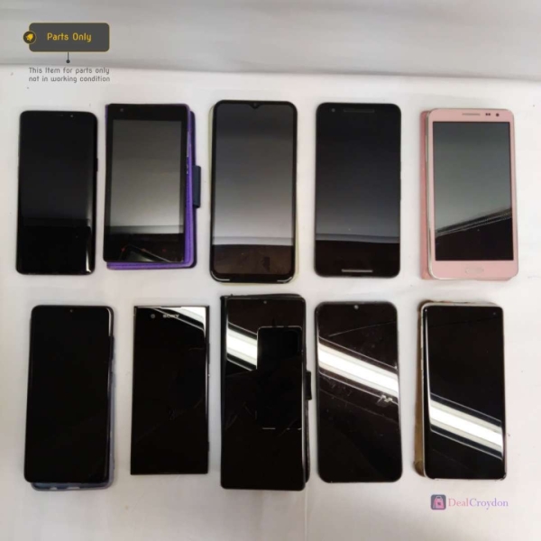RESTPOSTEN 10 HANDYS SAMSUNG SONY HUAWEI XIAOMI CUBOT SMARTPHONES FÜR TEILE