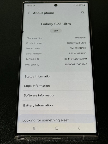 Samsung Galaxy S23 Ultra SM-S918B/DS – 512 GB – Smartphone Lavender (entsperrt)