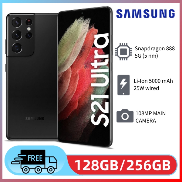 Neu Samsung Galaxy S21 Ultra 5G 128GB/256GB SM-G998U Smartphone Einzel-SIM 108MP