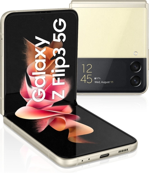 SAMSUNG Galaxy Z Flip3 5G 256GB Gelb – Hervorragend – Smartphone