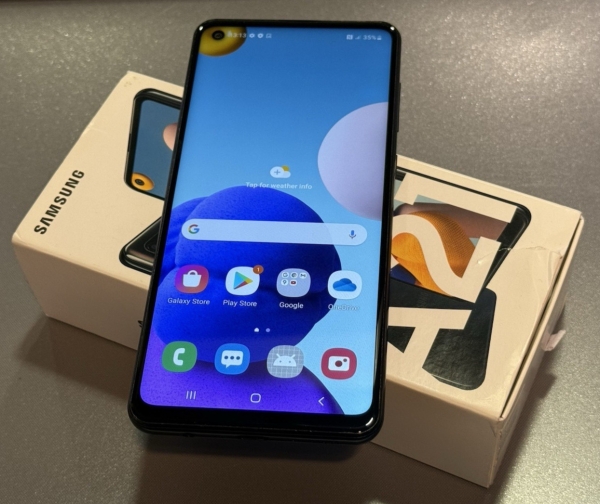 Samsung Galaxy A21s 32GB schwarz Dual SIM Netzwerk entsperrt Android Smartphone