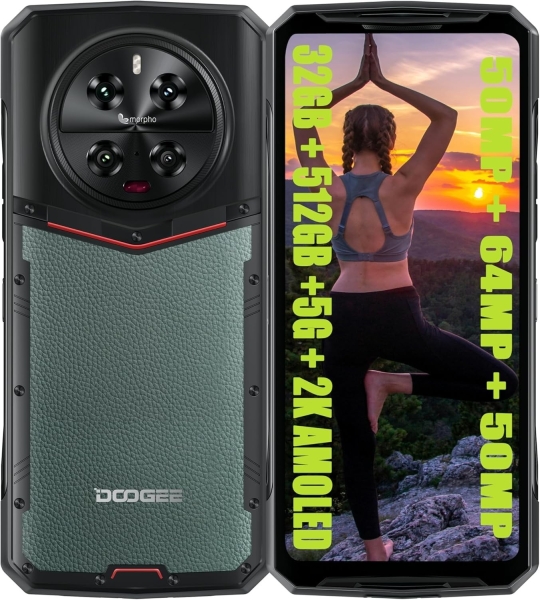 DOOGEE DK10 5G Outdoor Handy 512GB Android Smartphone 6,67″ 2K AMOLED Display