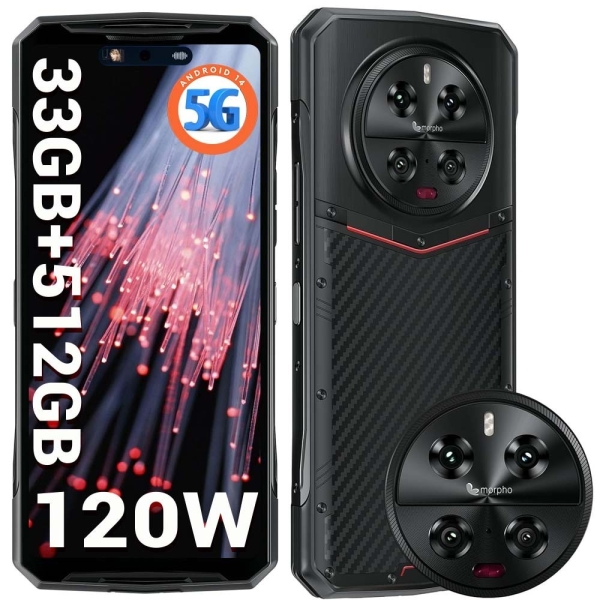 DOOGEE DK10 5G Smartphone ohne Vertrag 32GB+512GB Outdoor Handy 6,67 Zoll FHD+