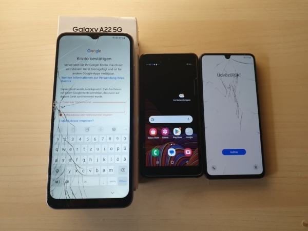 12 Samsung Smartphone defekt easy fix Bastler Glas BAT Google FRP Sperre A32 A22