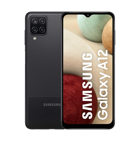 Samsung Galaxy A12 Dual-SIM Smartphone 64GB Schwarz Black – Sehr Gut