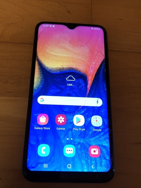 Samsung Galaxy A10 32 GB Schwarz – Dual Sim Smartphone Touch Bruch