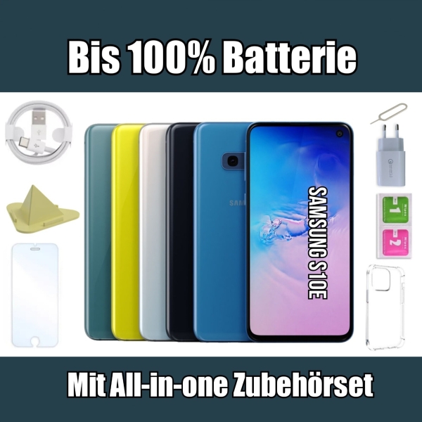 Samsung Galaxy S10e 4G – 128GB – Prism Weiß Schwarz Grün Blau Smartphone
