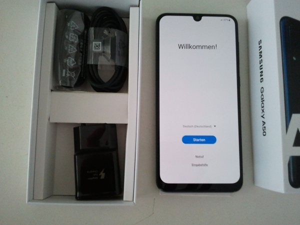 Samsung Galaxy A50 128GB A505F LTE Dual SIM Schwarz Android Smartphone
