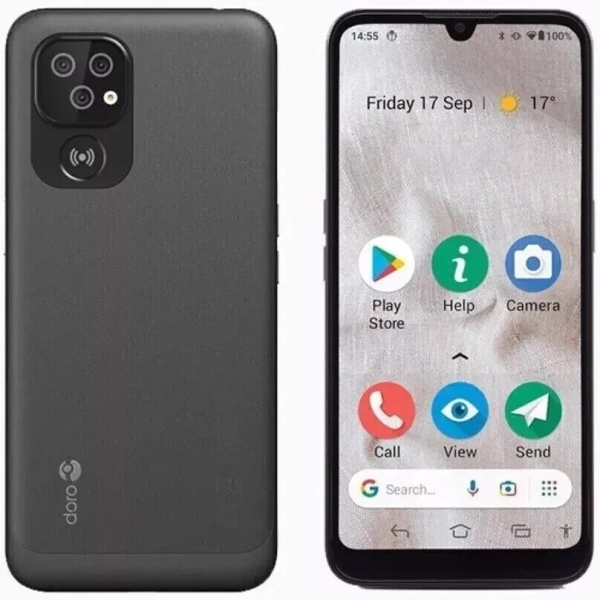 Doro 8100 6,1″ 13MP 4G entsperrt Android Smartphone graphit schwarz nur als Ersatzteil