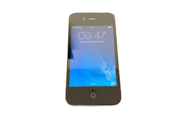 A1332 Apple iPhone 4 16GB schwarz entsperrt funktioniert getestet Klasse B EF0812