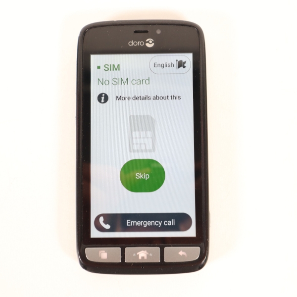 Doro 8030 Smartphone 8GB, 4,5″ schwarz entsperrt Touchscreen große Taste SOS Taste!