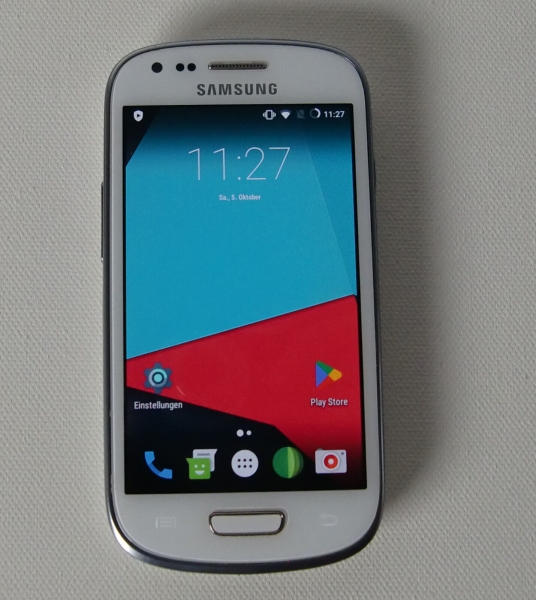Handy/Smartphone: Samsung Galaxy S III S3 mini „GT-I8190“ – 8GB – mit LineageOS