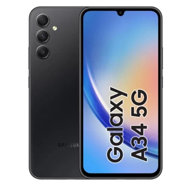 Samsung Galaxy A34 128GB 5G Handy – Awesome Black Sehr Guter Zustand