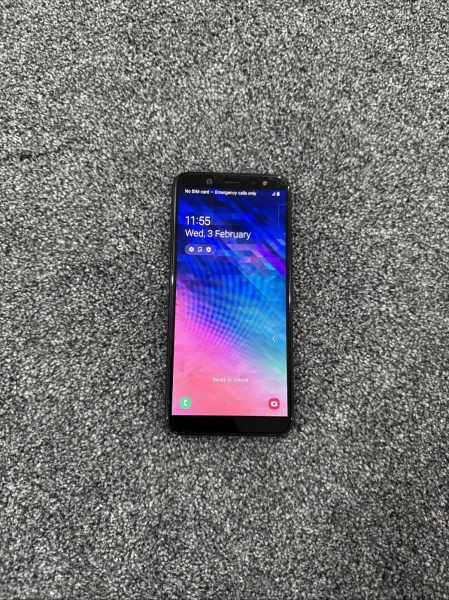 Samsung Galaxy A6 (2018) 32GB schwarz 16MP entsperrt Android Smartphone gesprungen