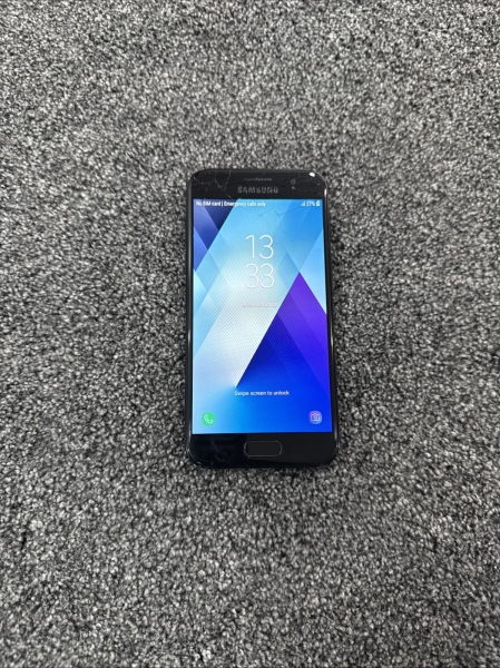 Samsung Galaxy A3 SM-A320 16GB schwarz (entsperrt) Android Smartphone 2017 gesprungen