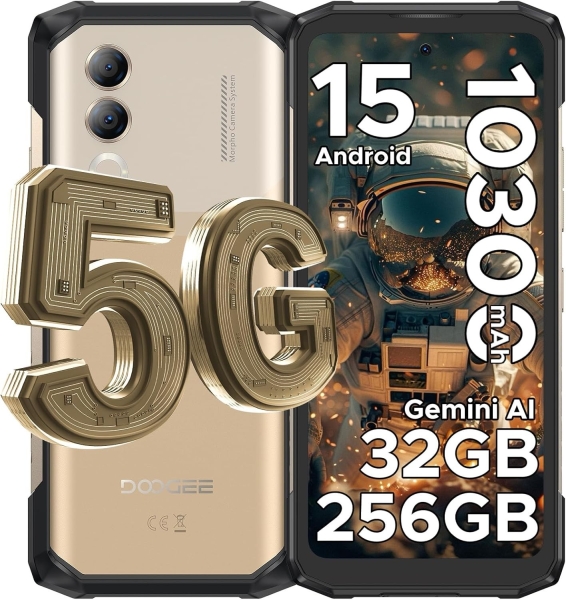 DOOGEE Blade20 Turbo 5G Rugged Smartphone 2025, Android 15 & AI Rugged Phone