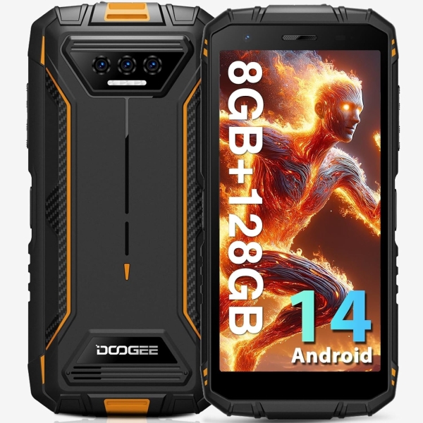 Smartphone DOOGEE S41 PLUS 2024 8GB RAM 128GB Orange Rugged