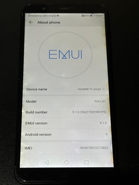 Huawei P Smart – 32 GB – Smartphone schwarz (entsperrt) – Punkte