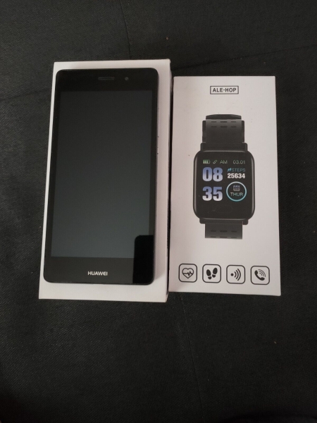 Smartphone Huawei P8 lite & Smartwatch von ALE-HOP beides in OVP
