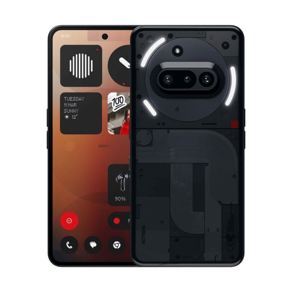 Smartphone Nothing Phone 3a 5G Octa Core 12 GB RAM 256 GB Schwarz 6,67″