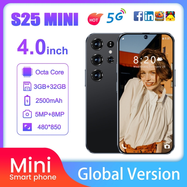 Neu S25 Mini 5G Smartphone Android 3+32GB Entsperrte Dual SIM Ohne Vertrag Handy
