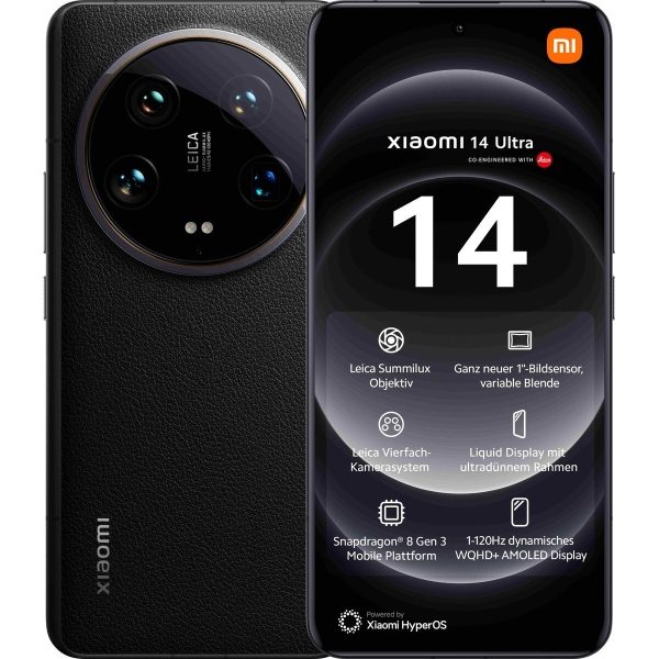Smartphone Xiaomi 14 Ultra 6,73″ 16 GB 512 GB Schwarz