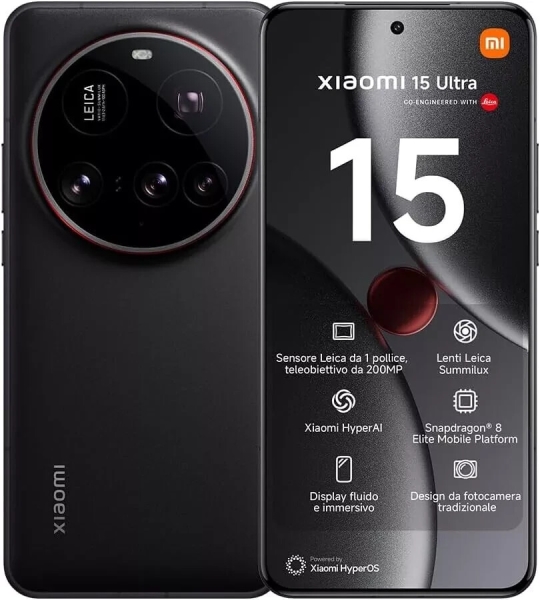 Handy Smartphone Xiaomi 15 Ultra 5G 6,73″ 16+512GB Dual Sim LEICA SCHWARZ