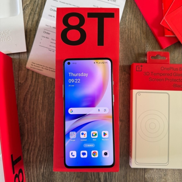 OnePlus 8T 5G Smartphone 128GB Aquamarine Green 8GB SIM frei NFC entsperrt Handy