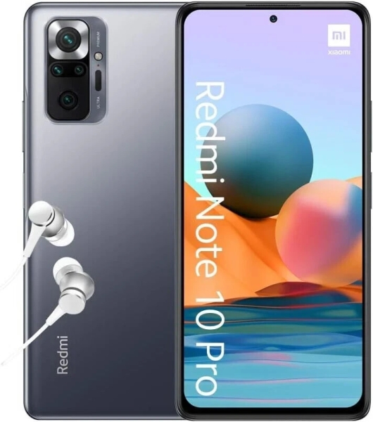 Xiaomi Redmi Note 10 Pro 5G 128GB 6,67″ 108MP grau entsperrt Android Smartphone