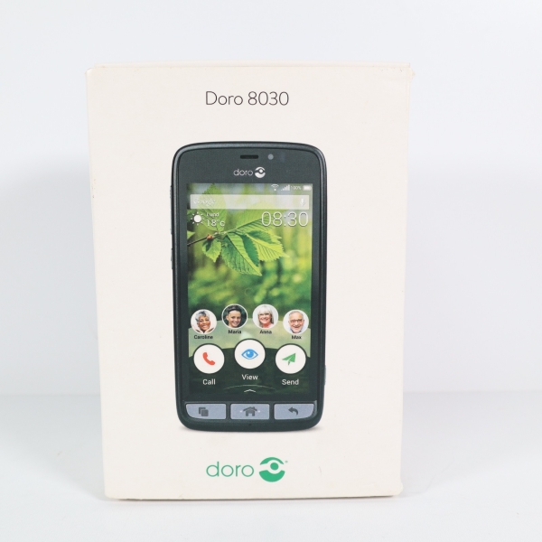 Doro 8030 Smartphone 8GB, 4,5″ schwarz entsperrt Touchscreen große Taste SOS Taste!