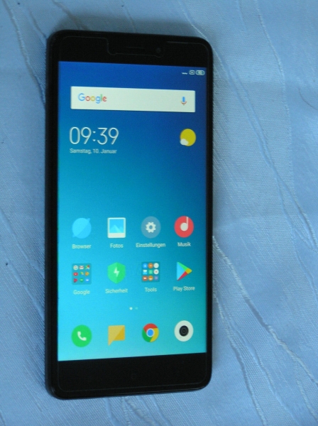 Handy Smartphone Xiaomi Redmi Note 4T m. 4/64GB Speicher u. µSD + SIM – Steckpl.