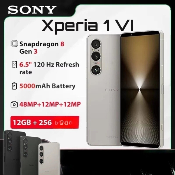 SONY Xperia 1 VI XQ-EC44 XQ-EC72 256 GB 12 GB RAM Entsperrtes Smartphone