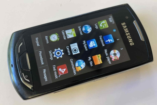 Samsung Monte S5620 Smartphone Handygarantie (entsperrt) – Schwarz & Silber