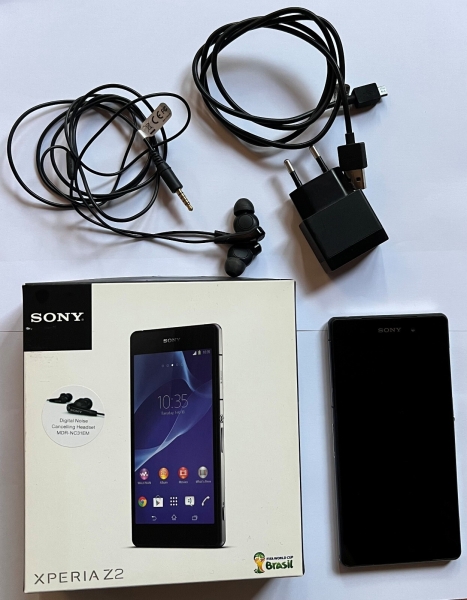 Sony Xperia Z2, schwarz, Android Smartphone, gebraucht, vollständig