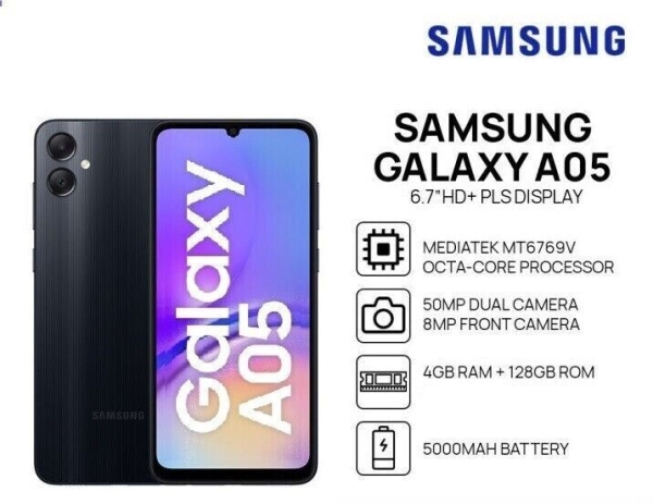 Neu Samsung Galaxy A05 Smartphone 64GB entsperrt 4G Dual Sim alle Farben