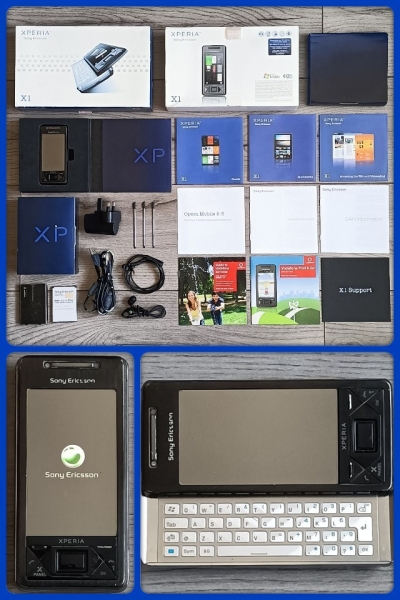 Sony Ericsson Xperia X1 Windows Sammler Smartphone. Karton & Inhalt *DEFEKT*