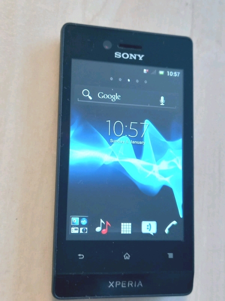 Sony Xperia ST23I Smartphone entsperrtes Netzwerk, schwarz