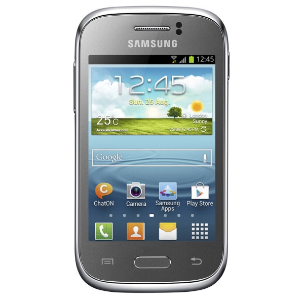 Samsung  Galaxy Young Duos – Silber „gut“  (Ohne Simlock) Smartphone