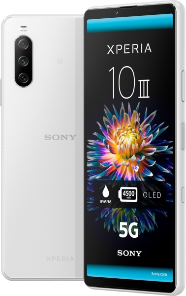 Sony Xperia 10 III weiß 128GB 6 Zoll Smartphone DualSim Dreifach-Kamera IP68