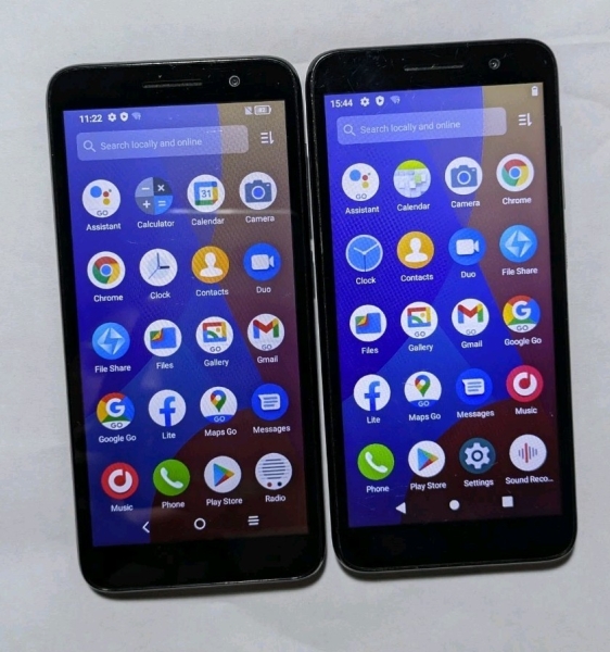 Restposten 2x Alcatel Smartphones, 5033XR, 5033D, entsperrt, 8GB, 16GB, Android