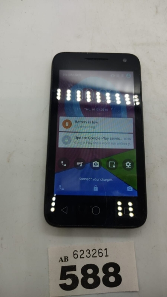 Alcatel One Touch schwarz O2 Netzwerk Smartphone, gebraucht, nur Gerät