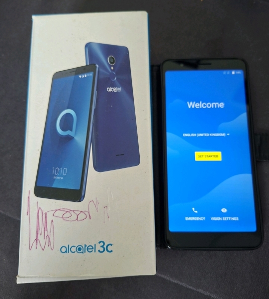 Alcatel 3C 5026D Metallic Black Smartphone sehr guter Zustand
