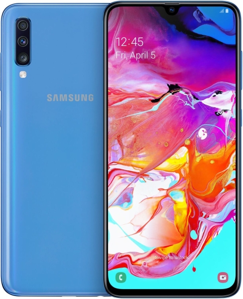SAMSUNG Galaxy A70 128GB Blau – Sehr Gut – Smartphone