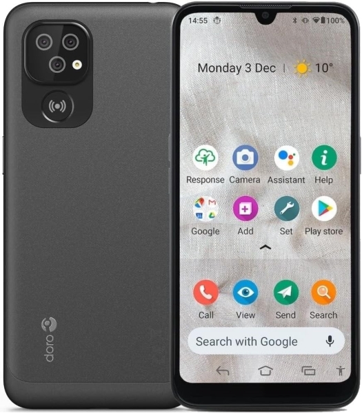 Doro 8100 32GB 4G SIM-frei Smartphone – Schwarz